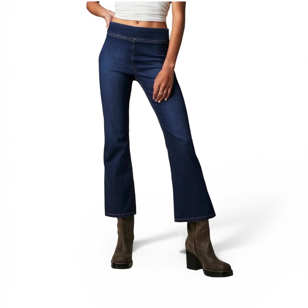 Free People We The Free In My Feelings Pull On Slim Flare Jeans M - Picture 2 of 7